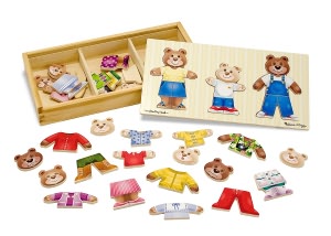 Wooden Bear Family Dress-Up