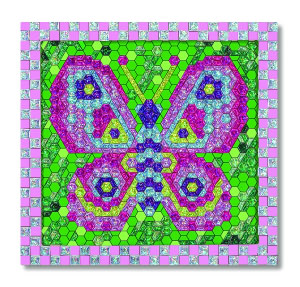 Peel and Press Mosaics - Butterfly