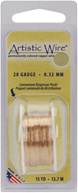 Permanently Colored Copper Wire 28 Gauge 15 Yards-Natural Non-Tarnish Brass by Beadalon: Product Image