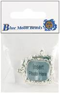 Blue Moon Plated Metal Dangle Charms-Silver Photo Frame #3 3/Pkg by Blue Moon Beads: Product Image