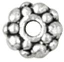 Blue Moon Metal Spacer Beads-Silver Rondelle 24/Pkg by Blue Moon Beads: Product Image