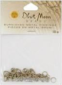 Blue Moon Burnished Findings-Gold Asst. Jump Rings 40/Pkg by Blue Moon Beads: Product Image
