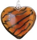 Blue Moon Art Glass Pendant 1/Pkg-Heart Tigress by Blue Moon Beads: Product Image