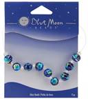 Blue Moon Art Glass Beads-8mm Round Cobalt Foil Bead 9/Pkg by Blue Moon Beads: Product Image