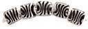 Blue Moon Art Glass Beads-14x16mm White Animal Print 5/Pkg by Blue Moon Beads: Product Image