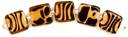 Blue Moon Art Glass Beads-14x16mm Animal Print 5/Pkg by Blue Moon Beads: Product Image