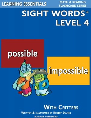 Sight Words Plus Level 4: Sight Words Flash Cards with Critters for Grade 2 & Up (Learning Essentials Math & Reading Flashcard Series)