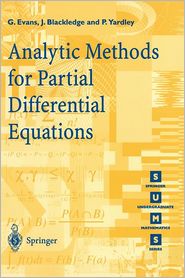 Analytic Methods for Partial Differential Equations, (3540761241), G 