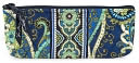 Vera Bradley Rhythm & Blues Blue Brush & Pencil Case