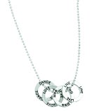 Live, Love, Sing, Dance Rings on Chain Necklace by World End Imports: Product Image