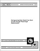 Distinguishing Motor Starts From Short Circuits Through Phase-Angle Measurements