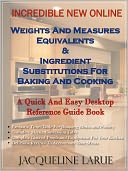 Incredible New Online Weights And Measures Equivalents & Ingredient Substitutions For Baking And Cooking A Quick And Easy Desktop Reference Guide Book For Your Kitchen
