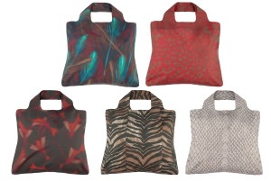 Savanna Reusable Tote Bags, Set of 5