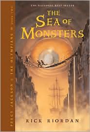 The Sea of Monsters (Percy Jackson and the Olympians Series #2) by Rick Riordan: Book Cover