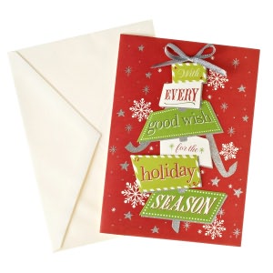 With Every Good Wish For The Holiday Season Christmas Boxed Cards, Set of 10