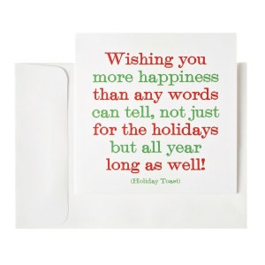 Wishing You More Happiness Christmas Boxed Card