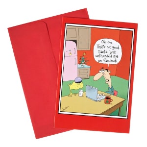Santa Unfriended Me Christmas Boxed Card