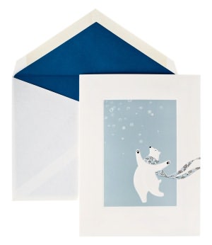 Prancing Polar Bear Unicef Christmas Boxed Card