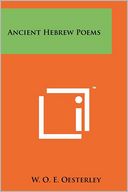 Ancient Hebrew Poems