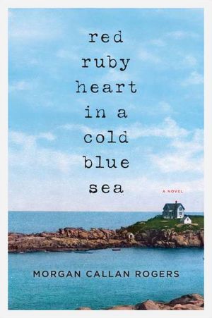 Red Ruby Heart in a Cold Blue Sea
