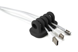 Quirky Cordies Cable and Cord Management System - Charcoal