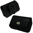Black Leather Case Pouch with Belt Clip and Belt Loops for BlackBerry Bold 9780