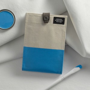 Dipped Industrial Canvas Cover in Blue/Natural