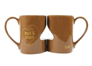 Hugs and Kisses Perfect Pair Mug Set, 16 oz.