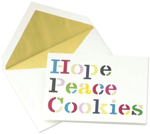 Hope Peace Cookies Holiday Boxed Cards