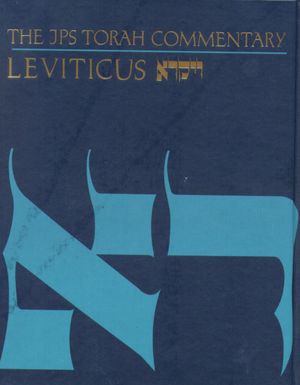 Leviticus: The Traditional Hebrew Text with the New JPS Translation (The JPS Torah Commentary Series)