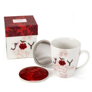 BARNES & NOBLE | Lidded Tea Mug with Strainer - Joy by Barnes & Noble :  kitchen essentials housewares kitchen items