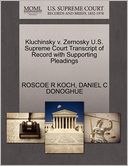 Kluchinsky V. Zernosky U.S. Supreme Court Transcript Of Record With Supporting Pleadings