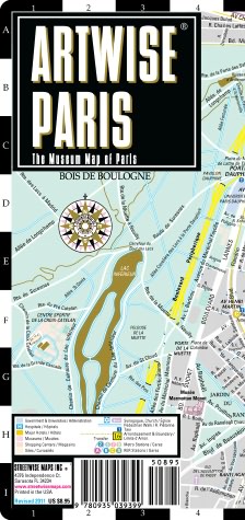 Artwise Paris Museum Map - Laminated Museum Map of Paris, FR - Streetwise Maps / Edition 2011