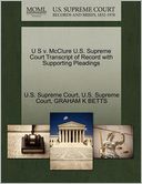 U S v. McClure U.S. Supreme Court Transcript of Record with Supporting Pleadings