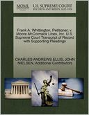 Frank A. Whittington, Petitioner, V. Moore Mccormack Lines, Inc. U.S. Supreme Court Transcript Of Record With Supporting Pleadings