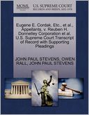 Eugene E. Cordak, Etc., Et Al., Appellants, V. Reuben H. Donnelley Corporation Et Al. U.S. Supreme Court Transcript Of Record With Supporting Pleadings