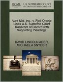 Aunt Mid, Inc., V. Fjell-Oranje Lines U.S. Supreme Court Transcript Of Record With Supporting Pleadings