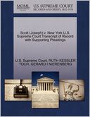Scott (Joseph) v. New York U.S. Supreme Court Transcript of Record with Supporting Pleadings
