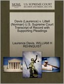 Davis (Laurence) V. Littell (Norman) U.S. Supreme Court Transcript Of Record With Supporting Pleadings