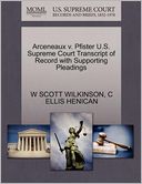 Arceneaux V. Pfister U.S. Supreme Court Transcript Of Record With Supporting Pleadings