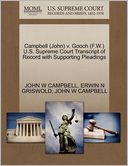 Campbell (John) V. Gooch (F.W.) U.S. Supreme Court Transcript Of Record With Supporting Pleadings