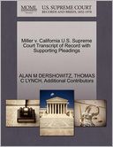 Miller V. California U.S. Supreme Court Transcript Of Record With Supporting Pleadings