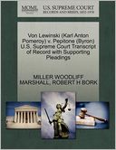 Von Lewinski (Karl Anton Pomeroy) V. Pepitone (Byron) U.S. Supreme Court Transcript Of Record With Supporting Pleadings