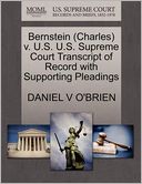 Bernstein (Charles) V. U.S. U.S. Supreme Court Transcript Of Record With Supporting Pleadings