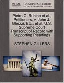 Pietro C. Rubino Et Al., Petitioners, V. John J. Ghezzi, Etc., Et Al. U.S. Supreme Court Transcript Of Record With Supporting Pleadings