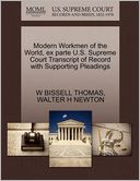 Modern Workmen Of The World, Ex Parte U.S. Supreme Court Transcript Of Record With Supporting Pleadings