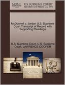 McDonnell v. Jordan U.S. Supreme Court Transcript of Record with Supporting Pleadings