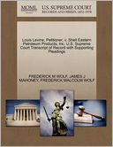 Louis Levine, Petitioner, V. Shell Eastern Petroleum Products, Inc. U.S. Supreme Court Transcript Of Record With Supporting Pleadings