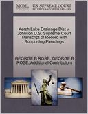 Kersh Lake Drainage Dist V. Johnson U.S. Supreme Court Transcript Of Record With Supporting Pleadings