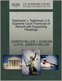 Tegtmeyer V. Tegtmeyer U.S. Supreme Court Transcript Of Record With Supporting Pleadings